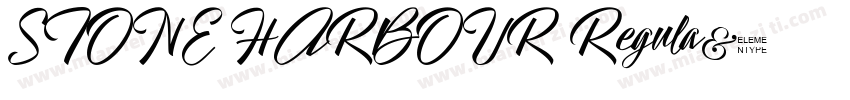 STONE HARBOUR Regula字体转换